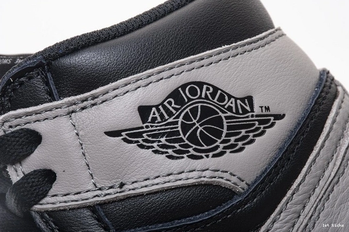 High OG Black Jordan Gray Retro Shadow 555088-013  1 Air 0324